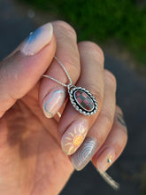 Load image into Gallery viewer, Checkerboard Oval Pendant MTO