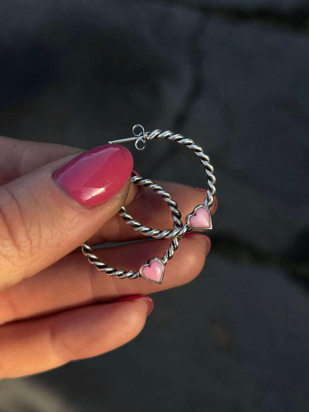 Sweetheart Twist Hoops MTO