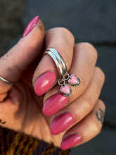 Load image into Gallery viewer, Sweetheart Charm Hoops MTO
