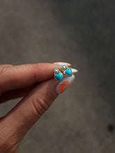 Load image into Gallery viewer, Turquoise Heart Studs
