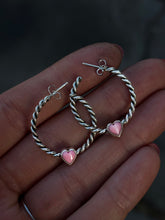 Load image into Gallery viewer, Sweetheart Twist Hoops MTO

