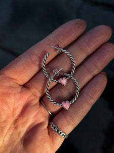 Sweetheart Twist Hoops MTO