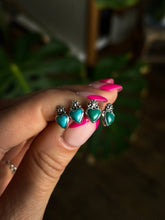 Load image into Gallery viewer, Turquoise Heart Studs
