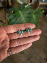 Load image into Gallery viewer, Turquoise Heart Studs
